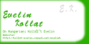 evelin kollat business card